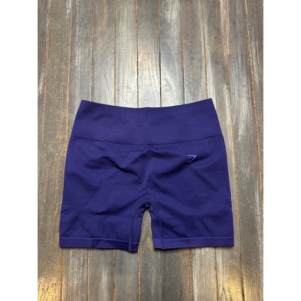 Gymshark Poise Seamless Shorts Purple Medium High Waisted B4C2W Activewear